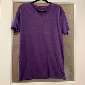 Purple v-neck T-shirt